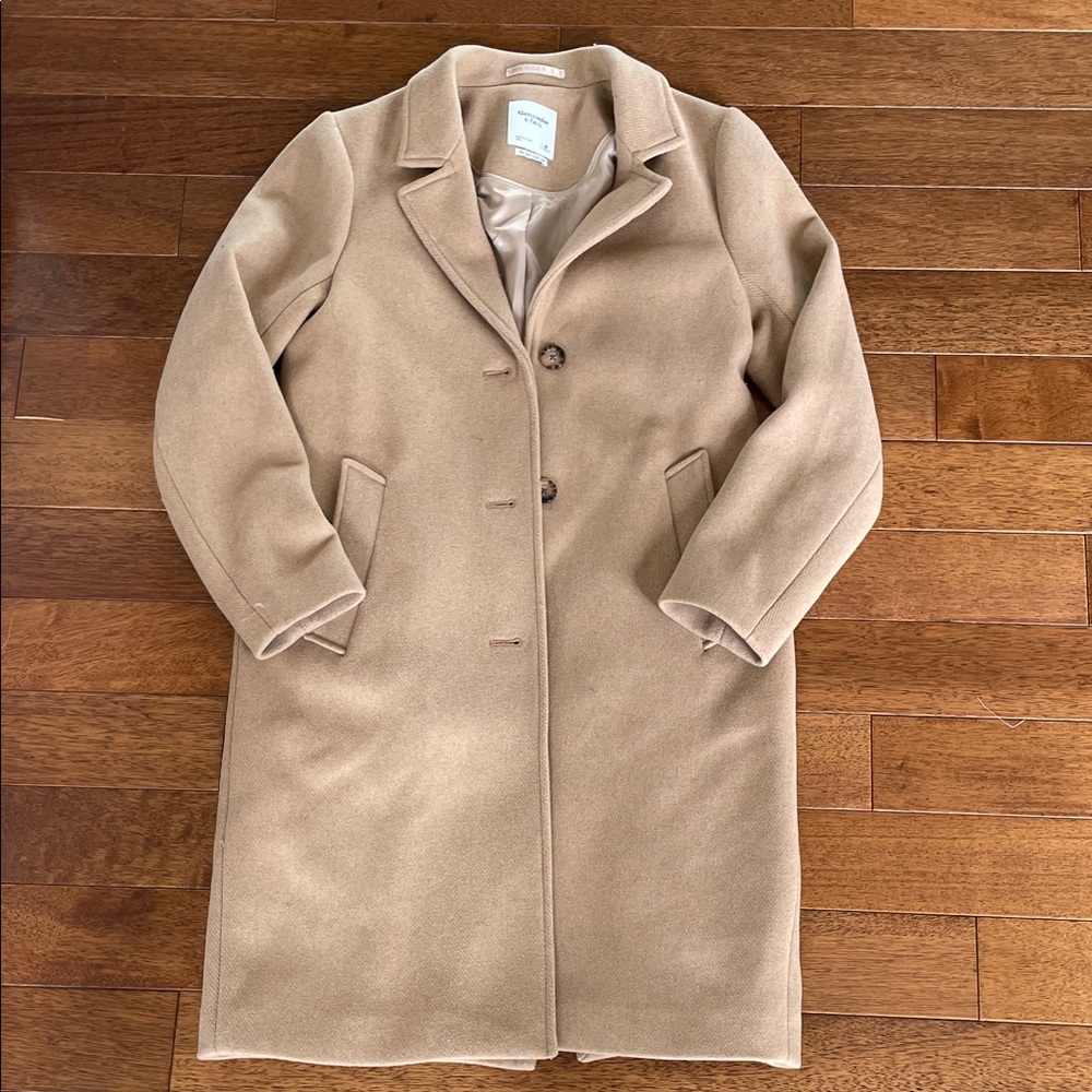Abercrombie & Fitch Beige Trench Coat
